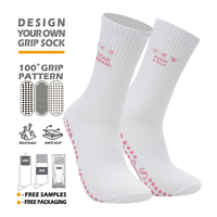 Chaussettes de yoga antidérapantes pour femmes, chaussettes de sport et de fitness, chaussettes de pilates, chaussettes de yoga à logo personnalisé