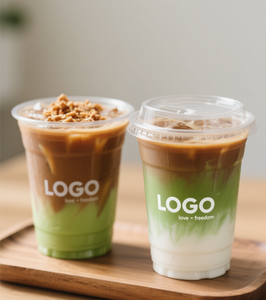 Gobelet en plastique PP jetable personnalisable à paroi simple, sans BPA, de qualité alimentaire, pour thé au lait, jus, boissons et café, vente en gros - Product Image 1