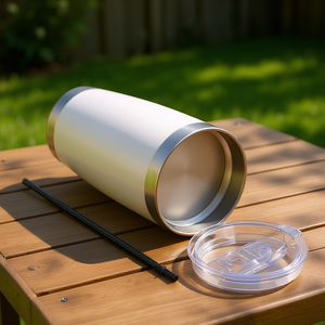 Oem 20oz Stainless Steel Tumbler Vacuum Insulated Double Wall With Lid And Straw Reusable <b>For</b> Travel <b>Hot</b> <b>Drinks</b> - Product Image 2