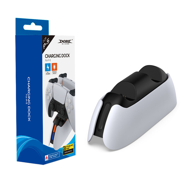 TP5-05103 Dual Charging Dock Station Stand for PS5 Charging Dock Station With LED for PS5 for PS5 Controller Charger Dock