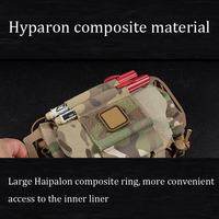 Pochette tactique Molle de premiers secours, système deux pièces, micro-pochette EDC en polyester imperméable à déploiement rapide, trousse de premiers secours EMT