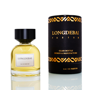 Botella de Perfume de Vidrio Transparente de Diseño Nuevo y Lujoso con Tapa Negra de 30 ml, 50 ml, 100 ml, Botellas de Perfume Redondas Vacías con Superficie Esmerilada - Product Image 2