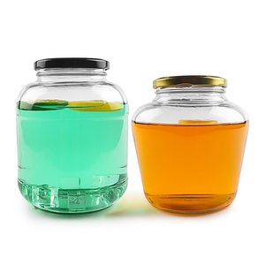 Grand pot en verre rond de 1200 ml et 1400 ml pour cornichons - Product Image 1