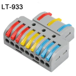 # CKX9574 LT-933 pemisah cahaya blok Terminal konduktor Push-in sambungan kabel Universal PCT SPL konektor kawat cepat LT-933