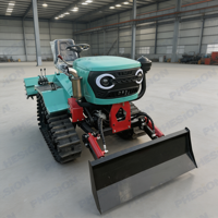 Cultivador de Cadena de 35 HP, Duradero, Multifuncional, con Rotocultivador, Tractor Doméstico para Terrenos Secos y Arroceras