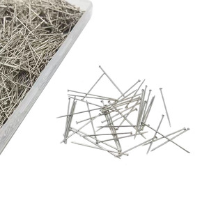 Broche <span class=keywords><strong>à</strong></span> <span class=keywords><strong>tête</strong></span> ronde en acier inoxydable et acier nickelé de haute qualité broche de bureau <span class=keywords><strong>à</strong></span> <span class=keywords><strong>tête</strong></span> <span class=keywords><strong>plate</strong></span> pour les carfts de <span class=keywords><strong>couture</strong></span> - Product Image 2