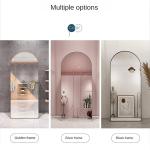 Thanh Lịch Arched Đầy Đủ Chiều Dài Gương Cho Nhà Phòng Ngủ Cloakroom Phòng Tắm Tường 3Mm Nhôm Với Khung Gỗ - Product Image 4