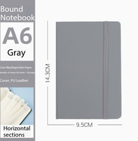 Carnet à couverture rigide HBC Premium en cuir PU avec bande élastique, fermeture extensible, pages lignées résistantes à l'encre, imprimé UV