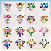 Personnalisé Usine Vente en Gros 5D Écologique Temporaire Sourcils Cristal Maquillage Visage Gemmes Résine Tatouage Autocollant Strass Bijoux Facile
