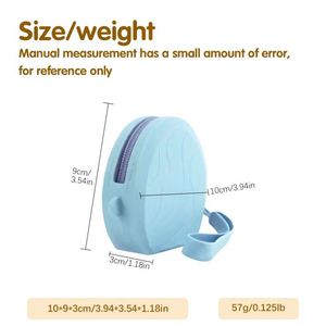 Silicone Handmade Zippered Mini Waterproof Portable Fashionable Coin Purses With <b>Wrist</b> <b>Strap</b> - Product Image 5