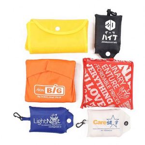 Sac de courses pliable écologique personnalisé avec logo, compact et léger pour les voyages et les situations d'urgence - Product Image 4