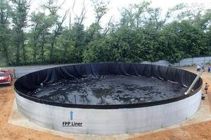 Réservoir d'<span class=keywords><strong>eau</strong></span> en acier galvanisé de 10m3, 50m3, 300m3, avec revêtement en PVC, silo de stockage d'<span class=keywords><strong>eau</strong></span> de pluie pour l'abreuvement du bétail - Product Image 4