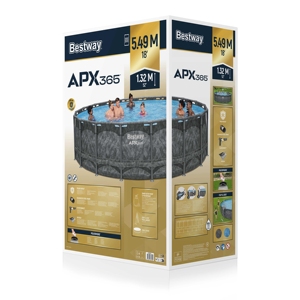 Piscine hors sol ronde <span class=keywords><strong>Bestway</strong></span> 561KC/561KB/561KBE APX 365, ensemble de piscine, 5,49 m x 1,32 m - Product Image 6
