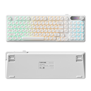 <span class=keywords><strong>Clavier</strong></span> FURYCUBE IP98, <span class=keywords><strong>clavier</strong></span> à membrane ergonomique filaire USB pour ordinateur de bureau, silencieux, haute esthétique, RGB, musique, nouveau - Product Image 5