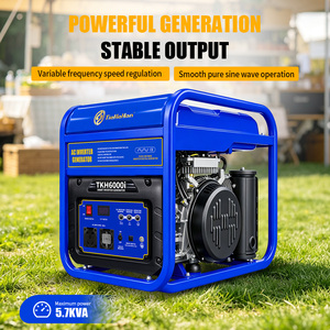 Générateur Inverter Portable 4,5 kW Onde Sinusoïdale Pure THD<3% 230V Essence Réservoir 15L Autonomie 9H Alimentation de Secours Camping Maison Urgence - Product Image 5