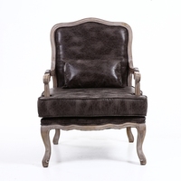 5KS24507-17 Entspannendes Schlafzimmer Sessel Throns tühle Rubber wood Recliner Grauer Folien stoff Einzels ofa stuhl