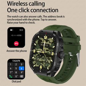 Новые высококачественные Смарт-часы GW20 NFC 100 + спортивные режимы BT Call Compass SmartWatch 2,01 "HD экран водонепроницаемые наружные наручные часы - Product Image 6