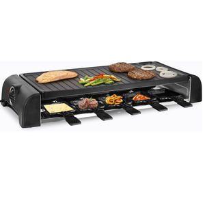 Barbecue multifonction sans fumée pour 8 personnes, Grill à <span class=keywords><strong>Raclette</strong></span> en <span class=keywords><strong>pierre</strong></span>, Grill électrique d'intérieur, Barbecue - Product Image 1