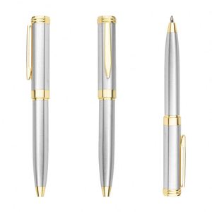 Mini Bolígrafo Dorado de Acero Inoxidable con Logotipo Personalizado, Bolígrafo Giratorio para Escribir - Product Image 4