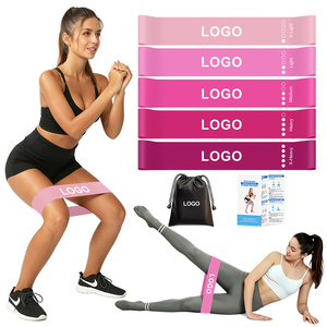 Rose Pink Latex Mini Loop Resistance <b>Bands</b> Women <b>Workout</b> <b>Bands</b> Glute <b>Bands</b> Hip Training Exercise <b>Bands</b> Wholesale - Product Image 1
