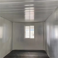 Maison modulaire portable de 20 pieds petite maison mobile maison préfabriquée toit en hangar de luxe maison en conteneur détachable