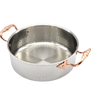 Cacerola Clásica de Acero Inoxidable con Tapa, Recipiente Duradero para Almacenar y Servir Alimentos para Cocina, Hogar, Restaurante y Hotel - Product Image 3