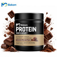 Poudre de protéines isolées Biokom Factory Direct, saveur chocolat, complément de protéines de lactosérum avec BCAA