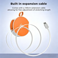 Accessoires mobiles pour le dropshipping : Câble rétractable créatif pour écouteurs, chargeur sans fil pour iPhone, avec logo personnalisé