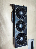 Bekerja dengan baik Gpu RX 6800 6800XT 16GB GPU Desktop game digunakan antarmuka PCI Express DVI RX 6800XT kipas kartu grafis
