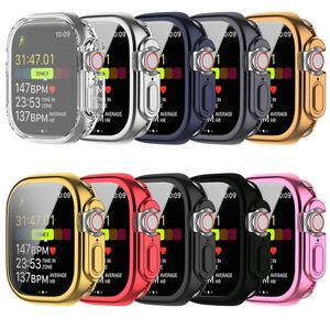 Funda protectora de TPU para reloj inteligente, Protector de pantalla para <span class=keywords><strong>Apple</strong></span> <span class=keywords><strong>Watch</strong></span> Ultra de 49mm, suave, a prueba de golpes, funda completa para IWatch <span class=keywords><strong>8</strong></span> - Product Image 1