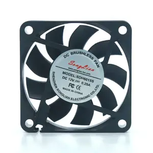 6015 60*60*15MM 24V DC fırçasız Fan eksenel soğutma fanı 12V DC Fan için bilgisayar kasası