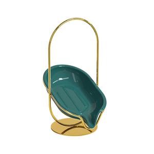 Jabonera Moderna de Acero Inoxidable de Lujo Ligero con Drenaje, Montaje en Pared Impermeable para Baño de Hotel, Almacenamiento de Alta Gama sin Perforaciones - Product Image 1