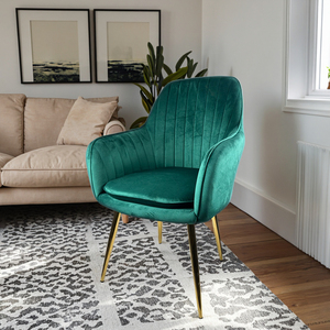 <span class=keywords><strong>Sedie</strong></span> Imbottite di Lusso per Soggiorno, Poltrone Relax per Camera da Letto, <span class=keywords><strong>Sedie</strong></span> in Velluto Trapuntato per Sala da Pranzo - Product Image 4