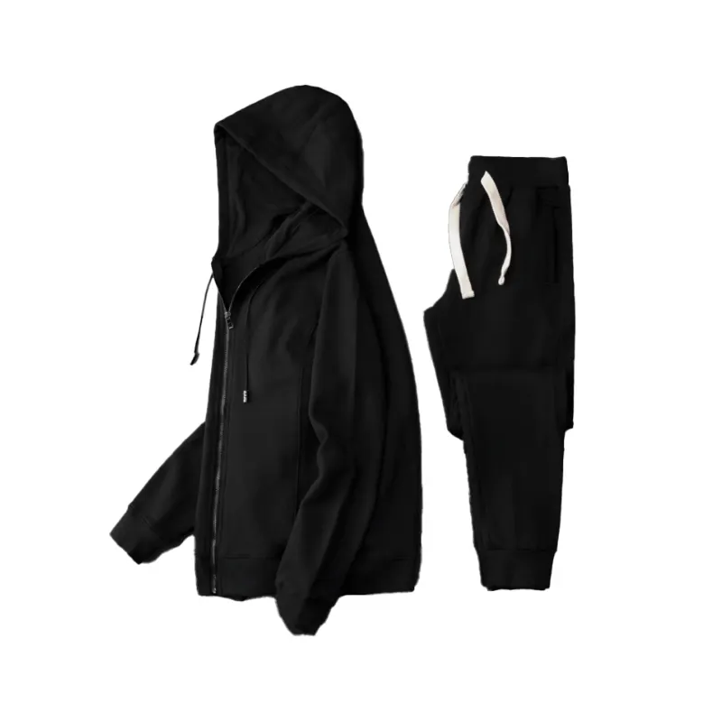 Men's hooded sweatshirt cardigan jacket windproof cotton oversize casual suit trend men's loose spring sportswear