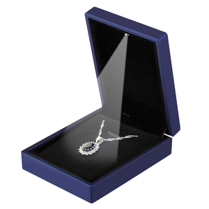 Wholesale High-end Brushed Leather Jewelry <b>Boxes</b>, Long Necklaces, <b>Rings</b>, Pendants, Velvet Jewelry Packaging <b>Boxes</b> - Product Image 1