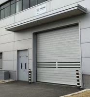 Quincaillerie pour porte coulissante en aluminium, porte rapide, porte spirale, rail de porte, volet roulant, porte rapide d'entrepôt robuste résistante au vent