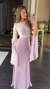 Đầm ôm dáng mùa hè kiểu mới dành cho nữ châu Âu và châu Mỹ, chất liệu satin trơn màu phối lưới kính dệt kim. - Product Image 3