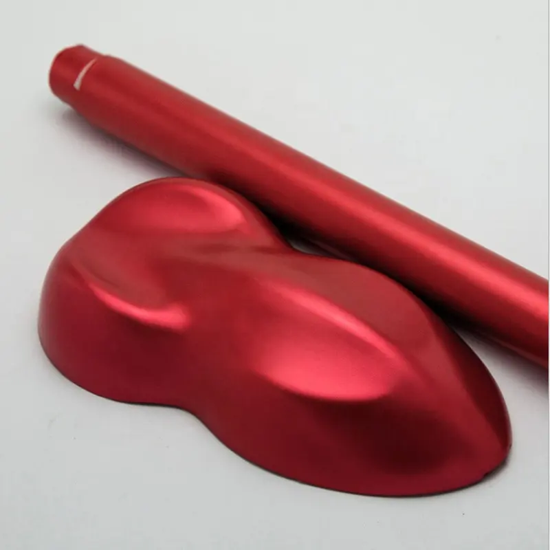 1.52 × 18メートルCar Styling Premium Chrome Satin Red Vinyl Car Wrapping Film For Car