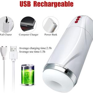 Diskreter Weltweiter Versand Umweltfreundlicher TPE Automatischer Stoßender Masturbator für Männer Wasserdichtes Sexspielzeug mit Starker Saugfunktion - Product Image 6