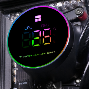 Enfriador de CPU Frozen Magic 360 Digital ARGB NEGRO con Pantalla de Temperatura en Tiempo Real, Rodamiento Fluido, Compatible con Intel - Product Image 4