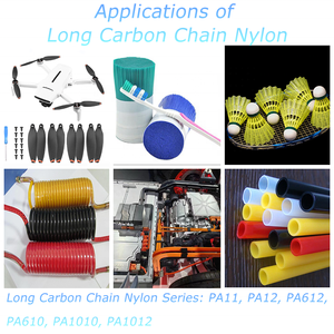 Pellets de poliamida de gránulos <span class=keywords><strong>PA1010</strong></span> de nailon de cadena de carbono larga para aplicación de fibras de alas de drones - Product Image 3