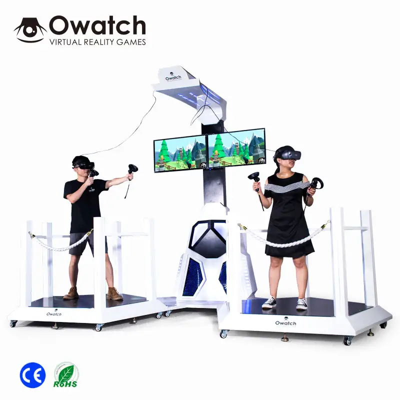 Double Magic Interactive Adult Shooting And Walking Gaming Simulator For VR Game Centre