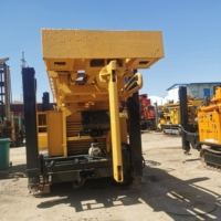Foreuse multifonctionnelle sur chenilles d'occasion pour puits d'eau, avec moteur et pompe, puissance 92 kW, haute productivité