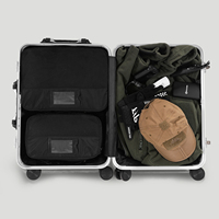 Ensemble de 6 cubes de rangement pour bagages de voyage, sacs de rangement pour vêtements en maille respirante, pochette multifonctionnelle pour articles de toilette et linge