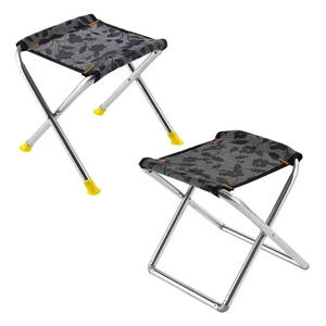 Chaise pliante en acier inoxydable, tabouret de pêche portable pour l'extérieur, design léger et compact pour le camping et l'utilisation par les étudiants en art - Product Image 3