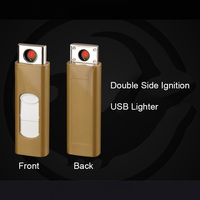 XY500186 fil chauffant rechargeable briquets USB lecteur de carte en plastique Cigarette coupe-vent briquets électroniques nouveauté voyage OEM
