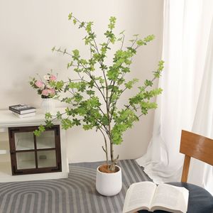 Arbre en plastique Enkianthus, <span class=keywords><strong>plante</strong></span> artificielle en <span class=keywords><strong>pot</strong></span>, décoration de jardin, de bureau, d'intérieur et d'extérieur, décoration de la maison, plantes artificielles, plantes factices - Product Image 1