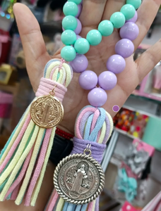 Colgante Religioso de San Benito Hecho a Mano, Accesorios para el Hogar, Cruz con Santos Católicos, Pulsera - Product Image 2
