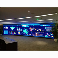 Écran LED COB intérieur P0.9, écran LED vidéo à pas fin haute résolution à pixels dynamiques P1.25 pour salle de contrôle et centre de données