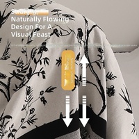 Housse de canapé vintage en chenille jacquard style western, imprimé géométrique, enveloppante intégrale, une pièce, élastique, anti-griffures de chat, toutes saisons